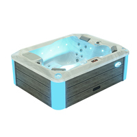 Nouveau design Baignoire de luxe Balboa Gecko Family Three People Massage Outdoor Smart Whirlpool Spa Small Hot Tub