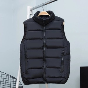Gilet de haute qualité pour homme, veste d'hiver à col montant, grande taille, logo personnalisable imprimé, gilet chaud sans manches pour bricolage - Product Image 6
