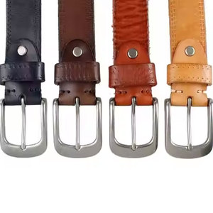 Cinturón de Cuero Genuino de Vaca Personalizado para Hombre, con Hebilla Automática, para Gimnasio, Fitness, con Logotipo Impreso, Suministro Directo de Fábrica - Product Image 3