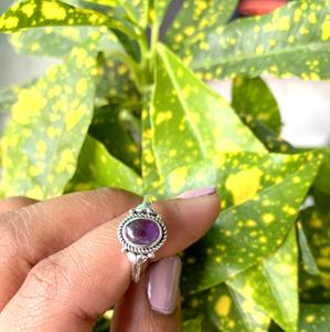 925 Sterling Silver <b>Fine</b> <b>Ring</b> Natural Amethyst Gemstone Elegant and Luxurious - Product Image 3