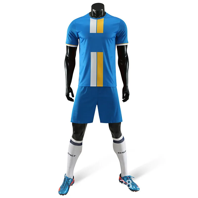 Oem Groothandel Voetbal Jersey Sets Sublimatie Voetbalkleding Voetbal Uniform Nieuw Ontwerp Goedkoper Voor Man Oefenen Met Logo