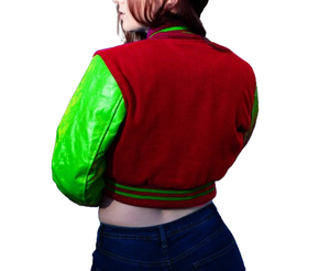 2026 High Quality Wool Varsity Jacket Custom Logo Embroidery Design Cropped Baseball Jacket - Product Image 2