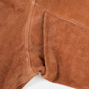 Veste de soudeur pour homme, vente directe d'usine, saison printemps, cuir de vache, col montant, respirante, imperméable, légère, prix bas - Product Image 3