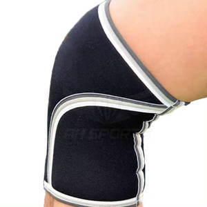 Manchon de genou de basket-ball en néoprène confortable de haute qualité impression de logo personnalisé nouveau Design pour hommes et femmes sécurité de Fitness - Product Image 5