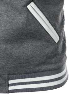 เสื้อแจ๊คเก็ตสำหรับผู้ชาย,สไตล์ College Varsity สำหรับผู้หญิงเสื้อแจ็คเก็ตพิมพ์โลโก้ได้ตามต้องการ - Product Image 5