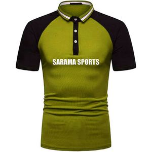 Polos de manga corta de verano logotipo personalizado transpirable botón abajo cuello Polo camiseta para Unisex - Product Image 5