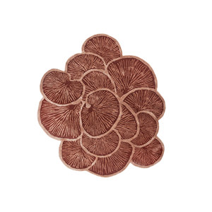 Alfombra Aurelia Top-320 de Lana y Viscosa Hecha a Mano con Diseño Abstracto Rojo y Naranja para Dormitorio, Sala de Estar, Pasillo - Rectangular - Product Image 1