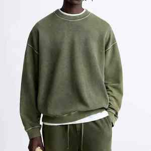 Sudadera moderna con efecto lavado ácido y construcción cómoda para un estilo urbano informal diario - Product Image 3