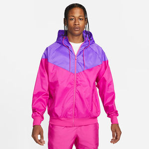 Veste coupe-vent à capuche pour homme, toutes saisons, imperméable, résistante au vent, logo frontal, service OEM - Product Image 1
