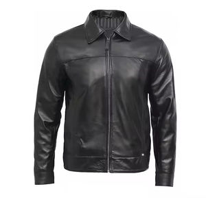Breathable Winter Mens <b>Leather</b> <b>Jacket</b> <b>Long</b> Sleeve Casual Fashion Outerwear Custom Logo OEM Men <b>Leather</b> <b>Jackets</b> - Product Image 2