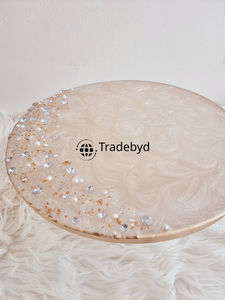 <b>Resin</b> Cake Stand with Glossy Finish for Wedding Home and Event Decor Tradebyd - Product Image 2