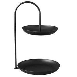 Hermoso Soporte de Metal de 2 Niveles para Pasteles, Exhibición de Postres, Soporte Rectangular con Recubrimiento en Polvo para Servir en Bodas, Fiestas y Eventos - Product Image 5