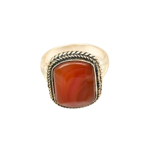 Boho Style classique bague bijoux pour femmes bijoux en argent 925 en argent Sterling cornaline pierres précieuses bague faite à la main cadeau pour l'amour - Product Image 1