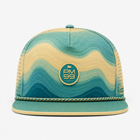 Casquette de baseball à cinq panneaux personnalisée en usine, avec détail corde et badge moulé, fournisseur OEM ODM de marques privées