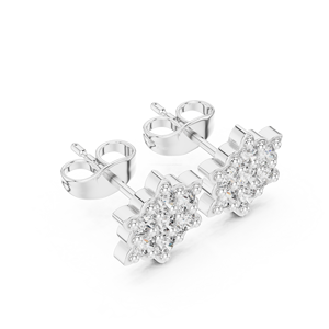 Pendientes de aro geométricos de oro de 14 quilates Bijou estilo minimalista para ropa de oficina joyería de mujer - Product Image 3