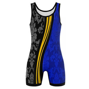 2025 Custom Unique Designs High Elasticity Wrestling <b>Singlet</b> Durable Martial Arts Wear for <b>Women</b> <b>Women's</b> Wrestling Uniform - Product Image 2