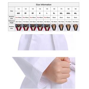 Fábrica al por mayor logotipo personalizado mejor calidad poliéster algodón arte marcial Taekwondo uniforme muestra envío gratis - Product Image 4