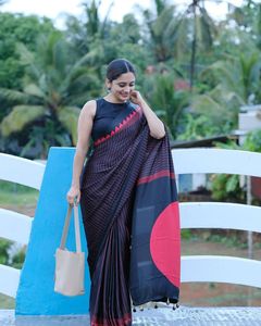 Belle frontière Kanchi tissu de cuivre soie or Saree non cousu indien Bollywood Style Designer pur Gajji doux saree en soie - Product Image 4