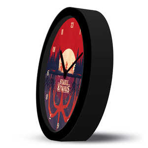 Horloge analogique silencieuse à affichage inversé, style Stranger Things, pour salon - Product Image 1