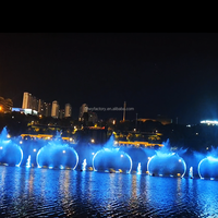 Fontaine musicale dansante personnalisée en acier inoxydable de grande taille pour piscine extérieure à prix abordable pour projets hôteliers et villas