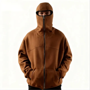 Sweat à capuche unisexe pour homme de qualité supérieure 100% coton Motif uni en polaire Tissu à séchage rapide - Product Image 2