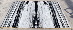 Durable Contemporary Panda White Indian Marble Slabs Polished Kitchen Bathroom Countertops Decorative <b>Flooring</b> 2/3cm Thick 5+ - Product Image 2