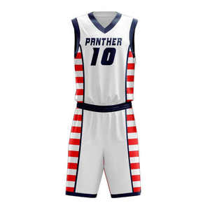 Uniforme de basket-ball unisexe de haute qualité 100% polyester, sur mesure avec un nouveau design respirant, taille plus, évacuation de l'humidité - Product Image 2