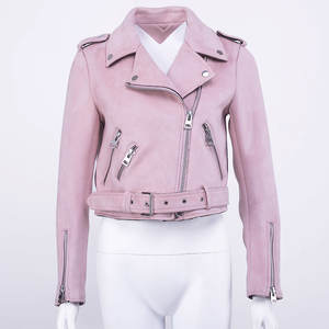 Chaqueta de Cuero de Gamuza para Mujer - Diseño Tejido Elegante para Invierno, Ecológica y Transpirable para Uso Casual y al Aire Libre - Product Image 1