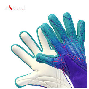 Gants de gardien en PU de qualité professionnelle noirs personnalisables avec logo en latex allemand pour une protection optimale - Product Image 5