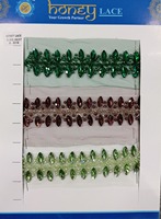 Tissu en dentelle de tulle brodé de fleurs colorées et détaillées, motifs complexes, écologique, dentelle de haute couture