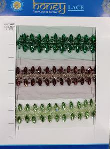 ผ้าลูกไม้ปักลายดอกไม้สีสันสดใสและมีลวดลายที่ซับซ้อนเหมาะสำหรับแฟชั่นระดับไฮเอนด์ - Product Image 2