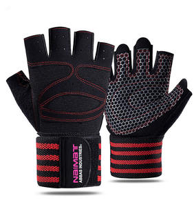 Gants de moto unisexes universels demi-doigts, logo personnalisé, cuir, écran tactile, respirant, course en montagne en plein air - Product Image 1