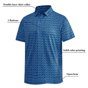 Polo de sublimation 100% polyester chemises à séchage rapide polo haute performance course vêtements de sport logo personnalisé polyester golf - Product Image 5