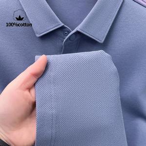 100% algodón Color sólido Polo camisa Casual manga corta solapa hombres camisa moda ropa 9 Color Polo camisa - Product Image 4