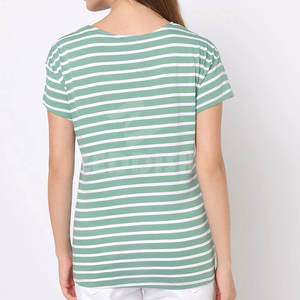 Camiseta de verano para mujer de alta calidad, último diseño con impresión de logotipo personalizado, Material de algodón y poliéster - Product Image 3