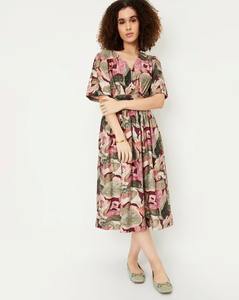 Fait à la main indien coton imprimé fleuri robe de mariée élégant longue fête porter naturel doux été personnalisé femme mode tissé - Product Image 4