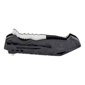 Coltello con serratura Wallis K900367, manico grigio con lama nera opaca - Product Image 3