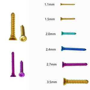 Orthopédique En Acier Inoxydable AO Vis De Verrouillage Autotaraudeuse Vétérinaire 2.4 & 2.7 & 3.5 Vis Osseuse Implant Plaques De Traumatisme pour Chien Haut - Product Image 5