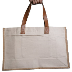 Eco-Friendly Recyclable <b>Large</b> Designer Travel Tote Bag Custom Logo Silk Screen Printing 100% Organic Cotton Hand Length Handle - Product Image 5