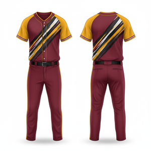 Nuevo Diseño de Uniforme de Béisbol, Conjunto Personalizado de Malla de Poliéster Sublimada, Transpirable y de Secado Rápido para Equipos - Product Image 3