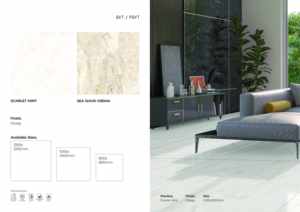 Carreaux de sol en porcelaine brillante 1200x1200 Grand format Dalle premium - Product Image 3