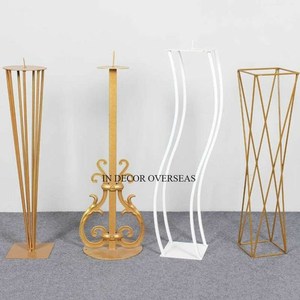 Couleur et taille personnalisées disponibles de haute qualité fil métallique attrayant concepteur Harlow fleur vase support décor de mariage - Product Image 3