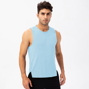 Fente conception hommes débardeurs Gym Fitness entraînement col rond séchage rapide haut de sport pour débardeur hommes - Product Image 6