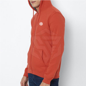2025 Latest Design Men's Winter Outdoor Zipper-<b>Up</b> Hoodies 100% Cotton Quick Dry Breathable Custom Color Low Price for Adults - Product Image 3