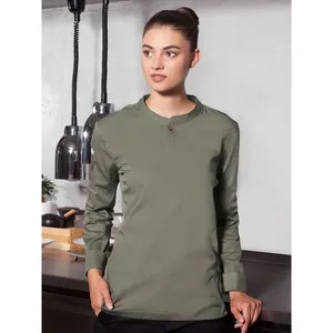 Custom <b>Ladies</b> Long-Sleeve Work <b>Polo</b> <b>Shirt</b> Promotional Merchandise - Product Image 5