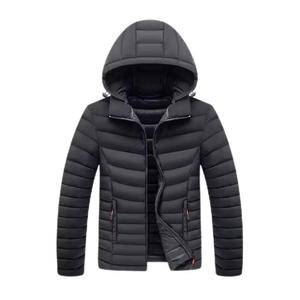 Vêtements de plein air Veste imperméable personnalisée pour hommes Bomber d'hiver rembourré brillant Vestes à capuche chaudes et épaisses pour hommes - Product Image 6