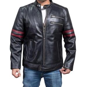 Bomber Jacket OEM Custom Design Windbreaker <b>Zip</b> <b>up</b> Jacket Custom Logo Vintage for Men Stand Leather Bomber Jacket - Product Image 2