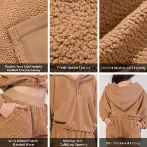 ชุดใส่อยู่บ้าน2ชิ้นสำหรับผู้หญิงชุดใส่วิ่งชุดวันหยุดแบบกำหนดเองสำหรับผู้หญิงชุดใส่อยู่บ้านสำหรับฤดูใบไม้ร่วง - Product Image 2