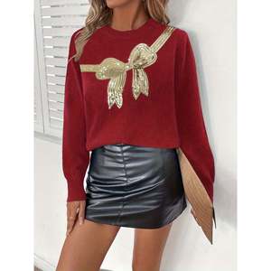Women's Casual Floral Embroidered Long Sleeve <b>Cardigan</b> Sweater with Letter Design - Product Image 5