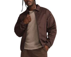 โรงงาน OEM รับออกแบบเสื้อแจ็คเก็ตยีนส์ผ้าแคนวาสสไตล์วินเทจ แต่งลายปักและประดับคริสตัลด้านหน้า - Product Image 3